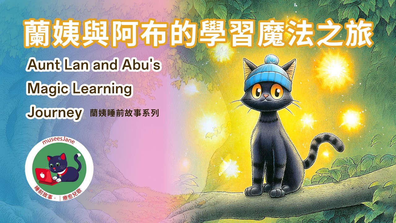 【睡前療癒故事】蘭姨與阿布的學習魔法之旅｜從好奇到智慧｜museesJane ✨