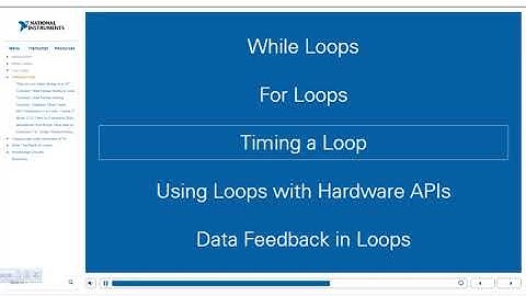 LabVIEW NXG Core 1: 8 EXECUTING CODE REFEATEDLY USING LOOPS