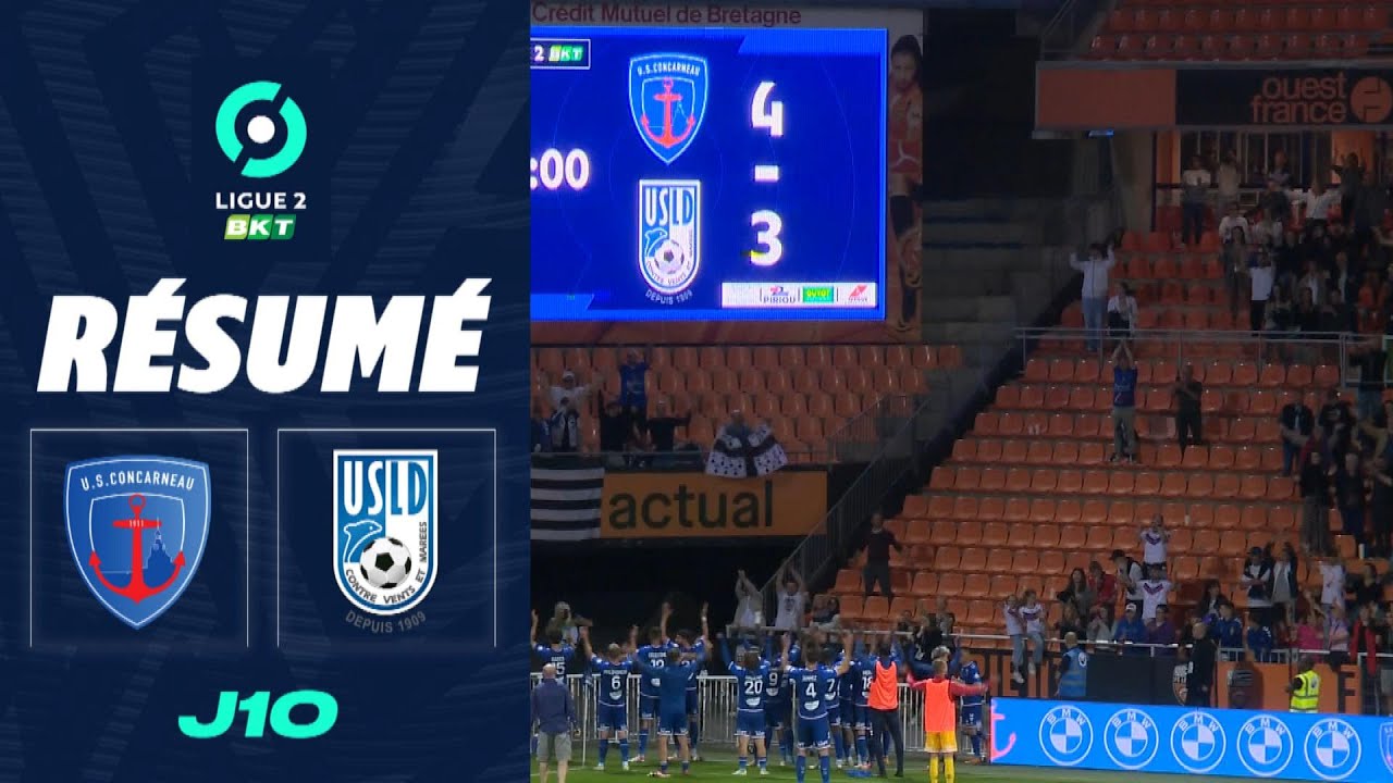 US CONCARNEAU - USL DUNKERQUE (4 - 3) - Résumé - (USC - USLD) / 2023-2024