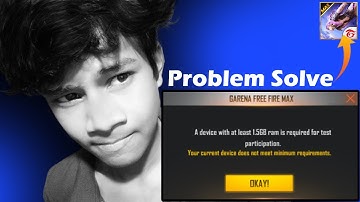 fix your free fire max not opening 1.5 Gb ram problem and lag fix