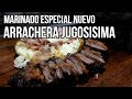 Marinado NUEVO para ARRACHERA JUGOSA con Salsa Habanero Molcajeteada + Papa asada con tocino!