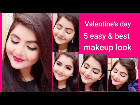 5 easy & best makeup look for Valentine's day| RARA | 14 February 2020 classic Makeup look |