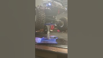 Winch installed in the SCX10iii#rccrawler
