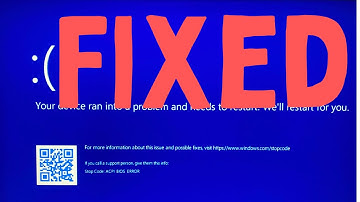 How to Fix ACPI BIOS Error on Windows 11/10