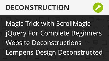 News - ScrollMagic Demo, Website Deconstructions