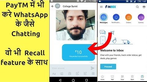 chatting option Paytm like whatsapp | Launches Inbox a Full Fledged Chat Platform Similar To WhatsA