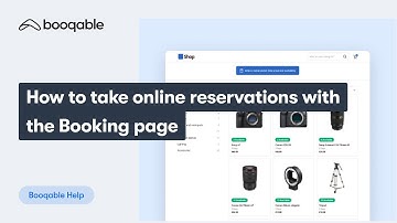 How to take online reservations with the Booking page