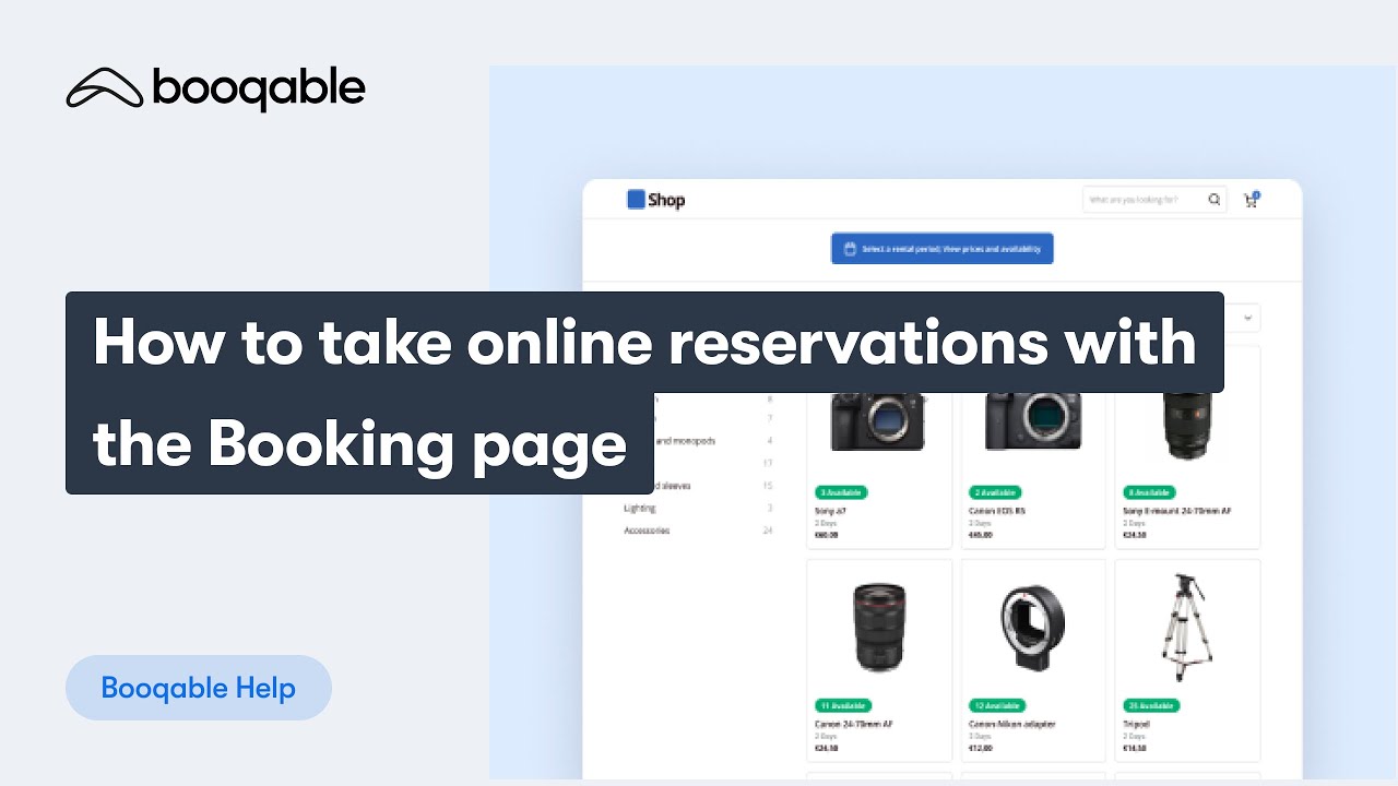 How to take online reservations with the Booking page - YouTube