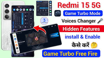 Redmi 15 5g Game Turbo Voice Changer Hidden Features | Enable Game Turbo Mode Setting in Redmi 15 5g