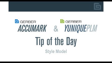 GerberTech Tip of the Day: Style Model