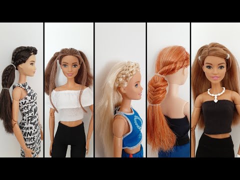 Barbie inspired hairstyle tutorial! #cutehairstyles #easyhairstyles #h... | Barbie  Hairstyle | TikTok