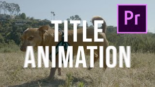 How To CREATE AND ANIMATE TITLES In Premiere Pro In 3 MINUTES (Tutorial For Beginners) by cineguac 4,586 views 3 years ago 3 minutes, 38 seconds