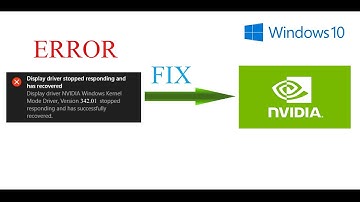 How to Fix NVIDIA Error| Fix "Display driver stopped Responding" Error