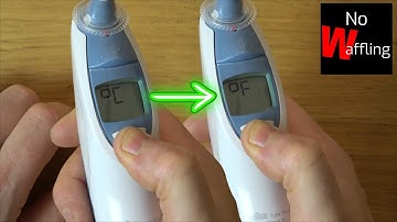 How to change from CELSIUS to FAHRENHEIT on OLD Braun Thermometer Thermoscan - Beginners guide