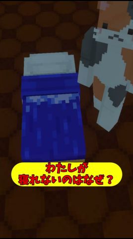 なんかへんなのがいて寝れません #マイクラ #shorts #minecraft