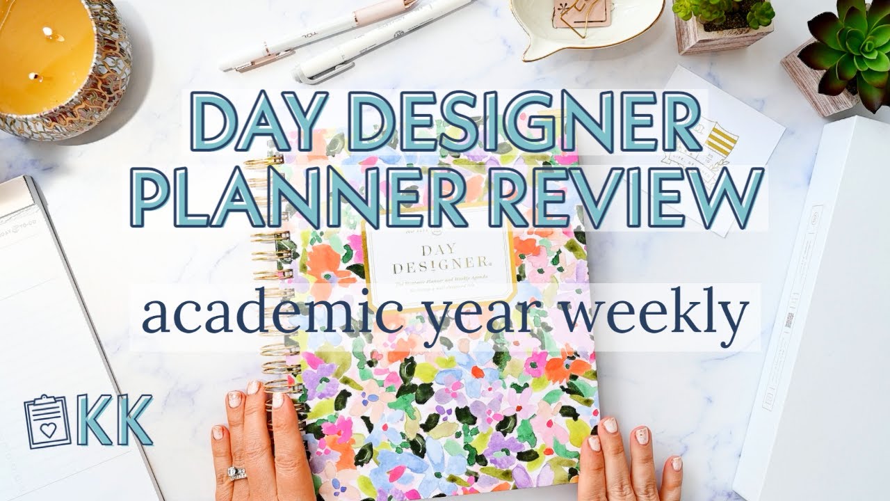 Day Designer Weekly Planner Review Academic Year 2023 2024 Blurred