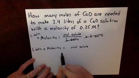 Molarity Practice Problems Video