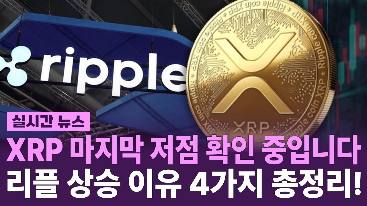 리플 코인(엑스알피) 마지막 저점이 왔네요 리플이 상승 할 수 밖에 없는 이유 TOP4 완벽정리! | Babli Ghosh