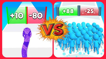 Snake Run 3D VS Count Master 3D Gameplay || Kids Game || Kids Video || Baby Video || Baby Game 🎯