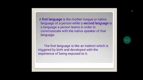 Principles and Theories in Language Acquisition
