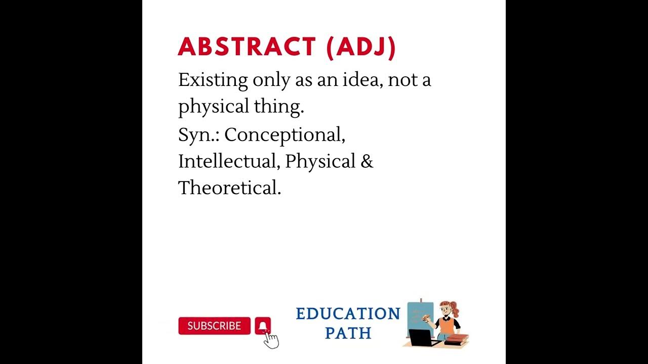 Abstract Meaning & Synonyms YouTube