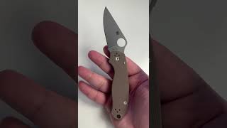 Spyderco Para 3 - Brown G-10 - Cpm 15V Blade Bbb Sprint Run