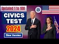 2024 (Full Answer) 100 civics questions and answers - U.S. citizenship interview I N400 Interview