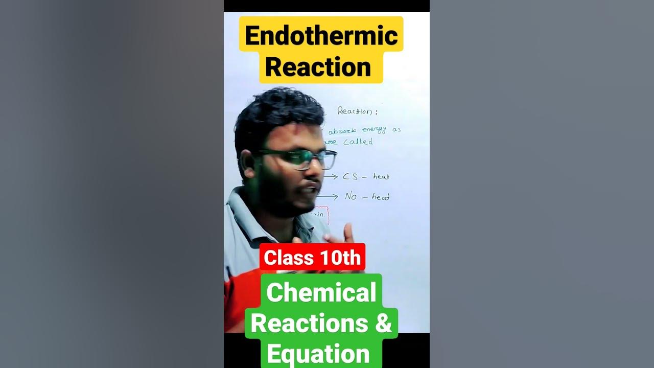 Endothermic Reaction Chemical Reactions and Equations Class 10th 