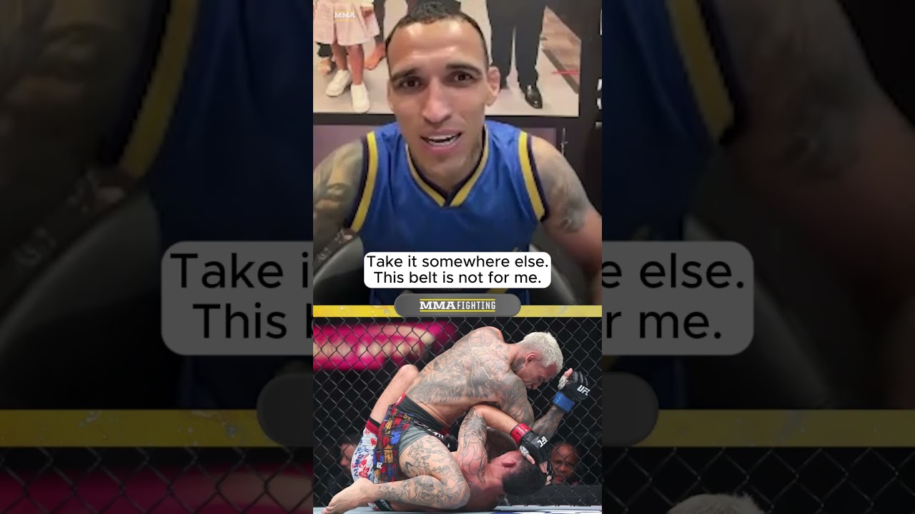 Charles Oliveira FIRES BACK at BMF Critics: “Here’s the Belt. Take It Somewhere Else” 🔥