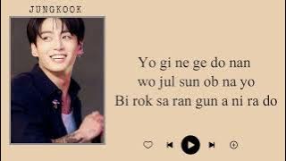 Jungkook (BTS) I Love You (Tim Hwang Cover) Easy Lyrics