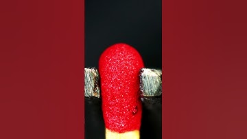 Match Crushing in macro #smartcloseup #asmr