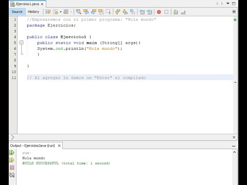 "Hola mundo" en Java - Apache Netbeans - YouTube