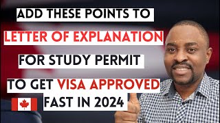 How to Write Letter of Explanation For CANADA Study Permit in 2024 | Canada Study Permit Application