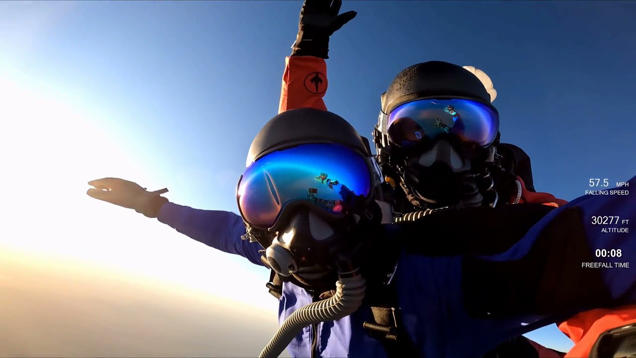 Tandem HALO Skydive from 30,000 feet SkyDance Skydiving YouTube