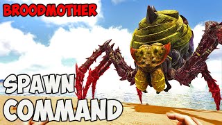 Broodmother Boss ARK Spawn COMMAND | How To Summon BROODMOTHER BOSS Ark CODE 2023