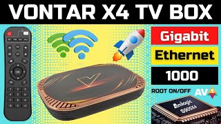 VONTAR X4 TV BOX AMLOGIC S905X4 - REVIEW UNBOXING TESTES E GAME PLAY - PT BR