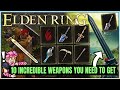 Elden Ring - 10 INCREDIBLE Weapons You Don't Want to Miss - Best Weapon in Game for Every Build!