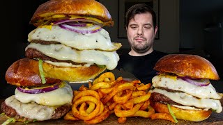 Asmr Homemade Double Smash Burger Mukbang Dave Kay Asmr