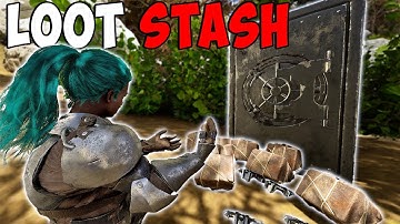 How I Found Their SECRET Hidden LOOT STASH On Day 2 Of Astraeos - Ark Small Tribes PVP