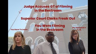 Accused of Filming in Public Restroom by Disgusting Judge | Clerks Freak Out About Camera