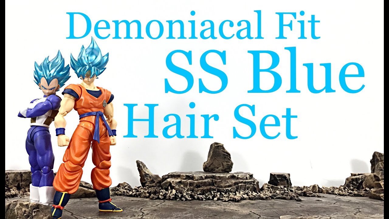 Demoniacal Fit Dragon Ball Super SH Figuarts Translucent SS BLUE GOKU &  VEGETA Head Set Toy Review 