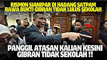 HABIS KESABARAN‼RISMON SIANIPAR DIHALANGI TERMUL BAWA BUKTI IJAZAH GIBRAN PALSU..