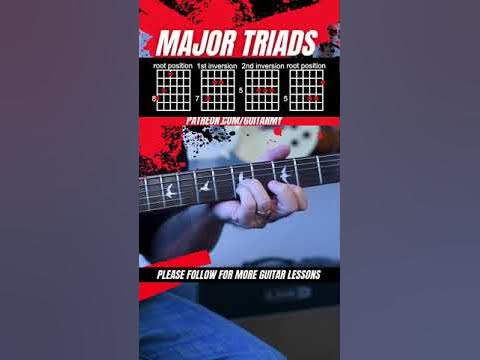 Major Triads Guitar Lesson Part 1 - YouTube