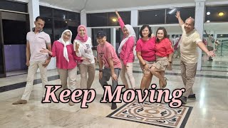 Keep Moving - Line Dance (Easy Intermediate) Demo by LD Versity