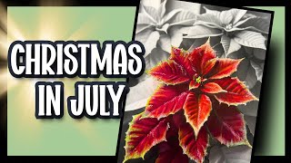 Christmas in July? | Pretty Poinsettia Coloring Session