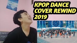 Kpop dance cover rewind 2019 reaction indonesia | keren !!!