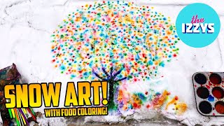 How to Paint on Snow with Food Coloring!