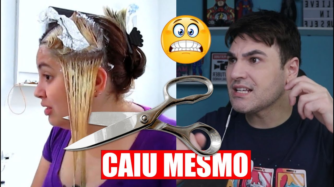 O CORTE QUÍMICO VEIO GOSTOSO 😱 ELA NÃO PERCEBEU E CONTINUOU DESCOLORINDO | VEM INFARTAR COMIGO 🤡