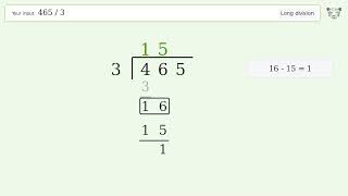 465/3 Long Division — Step-by-Step | Tiger Algebra Solver News
