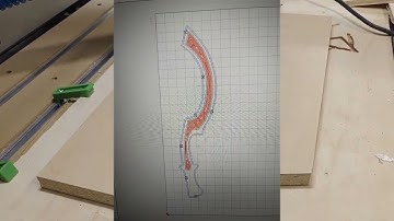 Khopesh on MDF with Shapeoko CNC Router